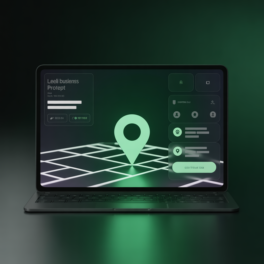 ideogram v3.0 local business map optimization concept google business profile style interface 0